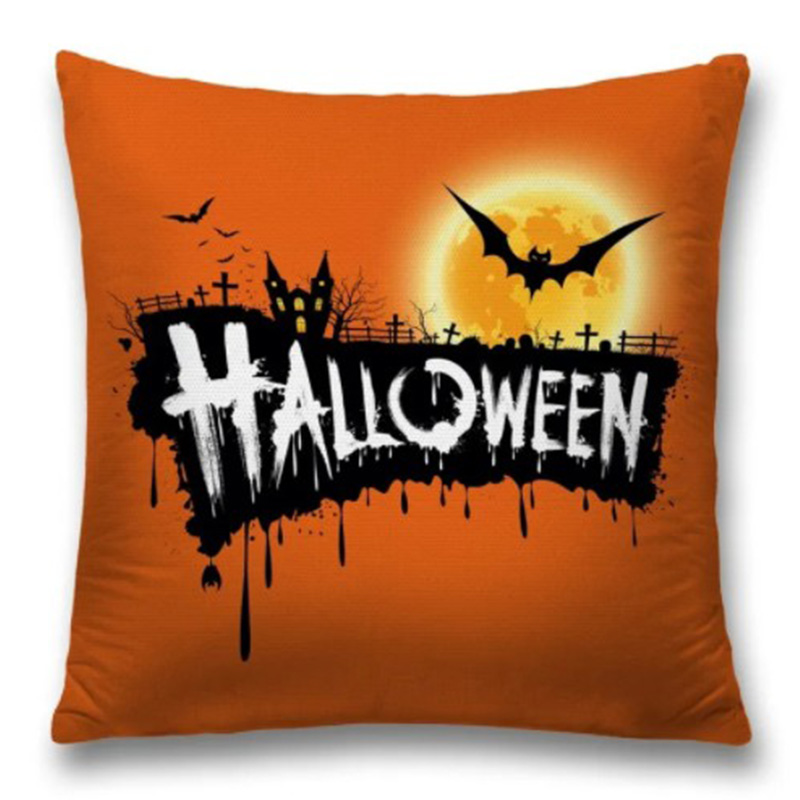 Подушка Halloween Оранжевый Черный Подушка Halloween Оранжевый Черный во Владивостоке | Loft Concept