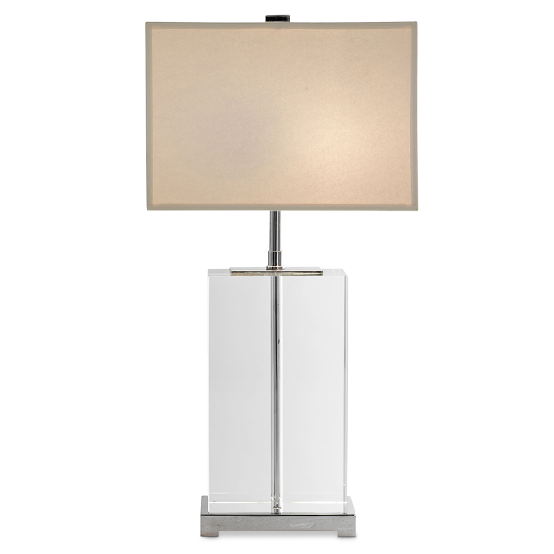 Настольная лампа Eichholtz Table Lamp Bridgefield Прозрачный Белый Настольная лампа Eichholtz Table Lamp Bridgefield Прозрачный Белый во Владивостоке | Loft Concept