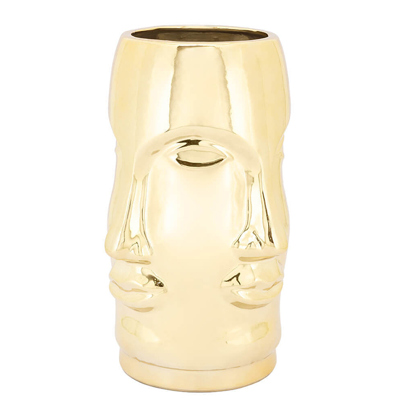 Ваза VASE MING FACE Gold Глянцевое золото Ваза VASE MING FACE Gold Глянцевое золото во Владивостоке | Loft Concept