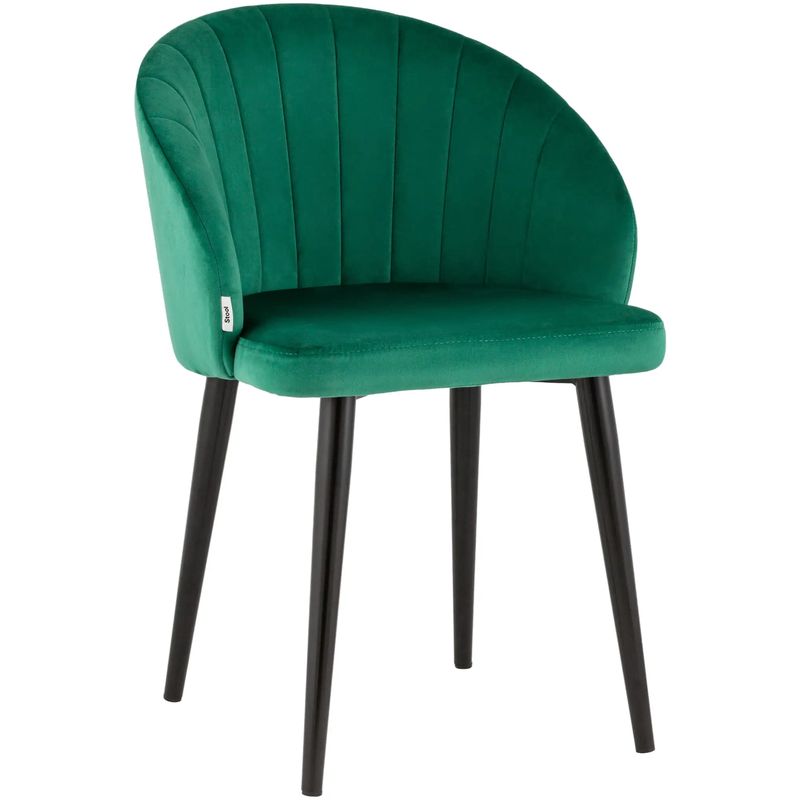 Стул Balsari Chair Изумрудно-Зеленый Велюр Изумрудный Черный Стул Balsari Chair Изумрудно-Зеленый Велюр Изумрудный Черный во Владивостоке | Loft Concept
