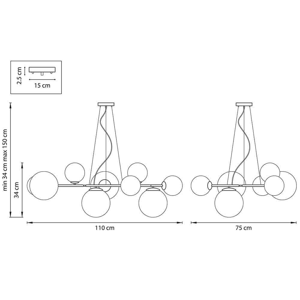 Люстра Bubbles on 4 Rings Chandelier Люстра Bubbles on 4 Rings Chandelier во Владивостоке