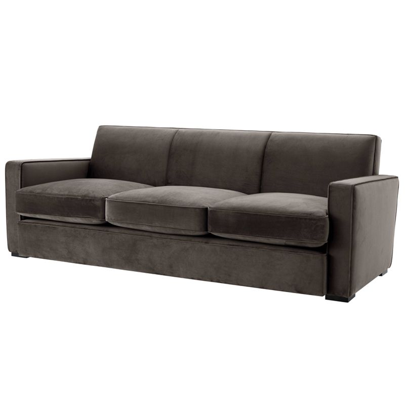 Диван Eichholtz Sofa Edmond grey Серый Черный Диван Eichholtz Sofa Edmond grey Серый Черный во Владивостоке | Loft Concept