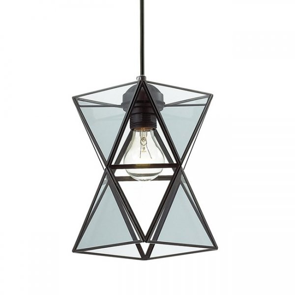 Подвесной светильник PolyPyramid Glass Pendant Прозрачный Подвесной светильник PolyPyramid Glass Pendant Прозрачный во Владивостоке | Loft Concept