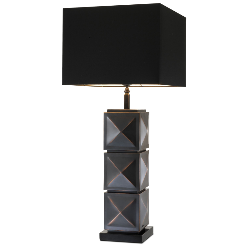 Настольная лампа Eichholtz Table Lamp Carlo Темная бронза Черный во Владивостоке | Loft Concept 