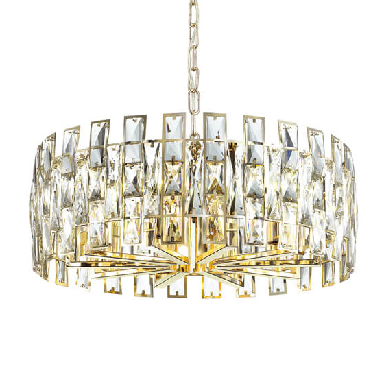 Люстра Tribuno Chandelier 10 Золотой Прозрачный Люстра Tribuno Chandelier 10 Золотой Прозрачный во Владивостоке | Loft Concept