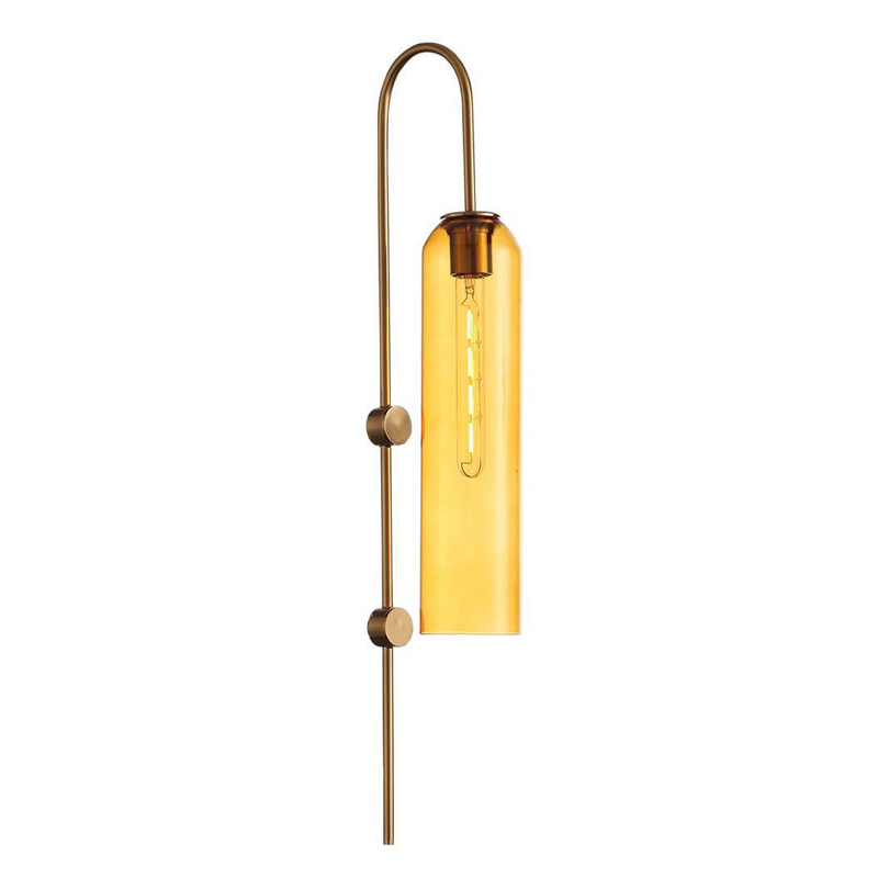 Бра ARTICOLO float Wall Sconce Amber Янтарный Латунь Бра ARTICOLO float Wall Sconce Amber Янтарный Латунь во Владивостоке | Loft Concept