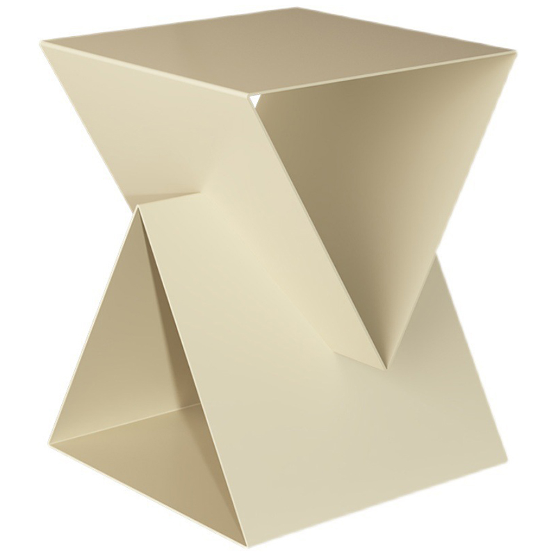 Приставной стол Two Triangles Beige Side Table Бежевый Приставной стол Two Triangles Beige Side Table Бежевый во Владивостоке | Loft Concept