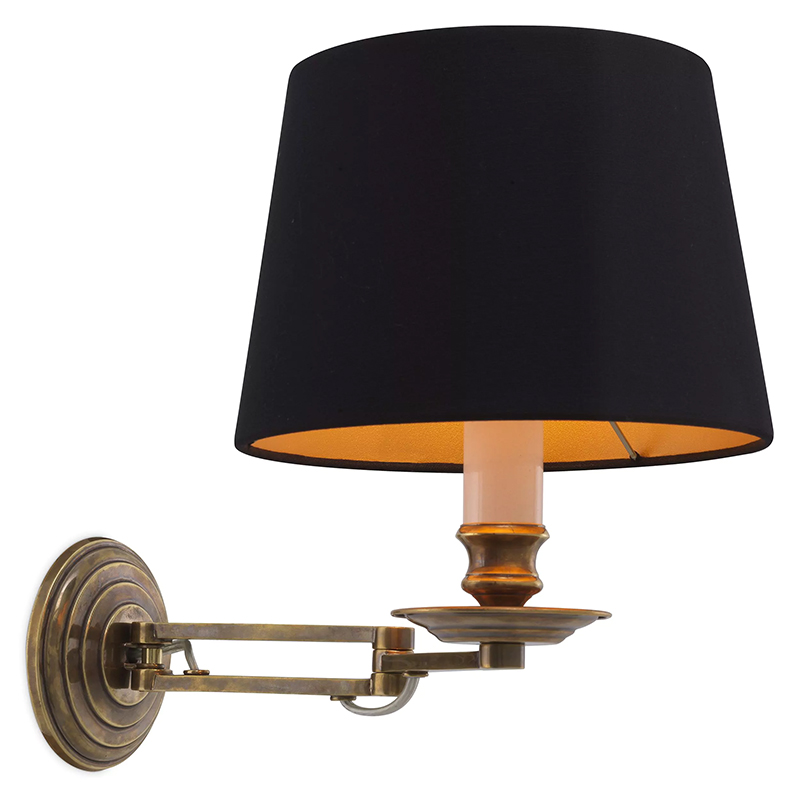 Бра Eichholtz Wall Lamp Eclips Латунь Черный Бра Eichholtz Wall Lamp Eclips Латунь Черный во Владивостоке | Loft Concept