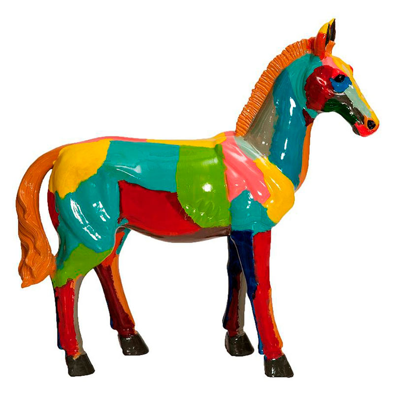 Фигурка керамика лошадь разноцветная Colored Horse Мульти во Владивостоке | Loft Concept 