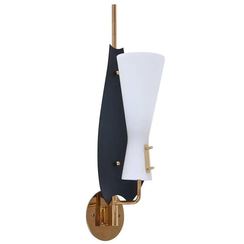 Бра Modern Leaf Sconces Черный Белый Латунь Бра Modern Leaf Sconces Черный Белый Латунь во Владивостоке | Loft Concept