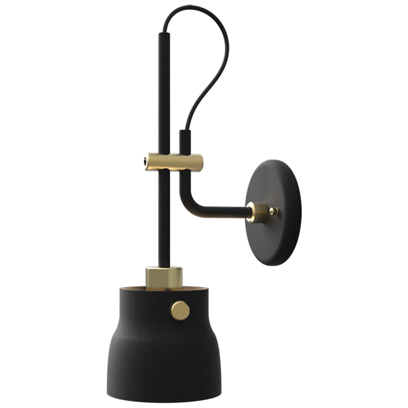 Бра RAM PLASENCIA Wall Lamp Черный Латунь во Владивостоке | Loft Concept 