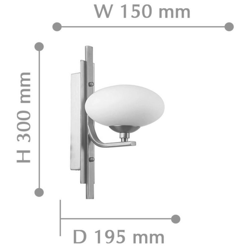 Oval Balls Mushrooms Wall Lamp Silver Oval Balls Mushrooms Wall Lamp Silver во Владивостоке