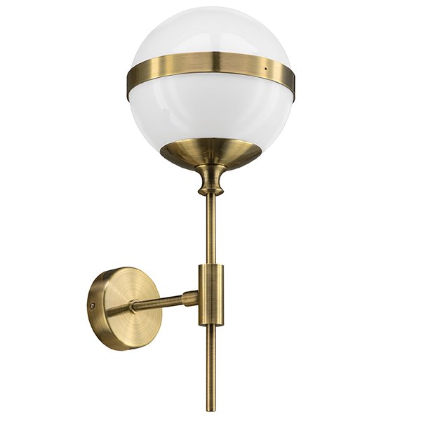 Бра Peggy Wall Lamp Gold Бронза Белый Бра Peggy Wall Lamp Gold Бронза Белый во Владивостоке | Loft Concept