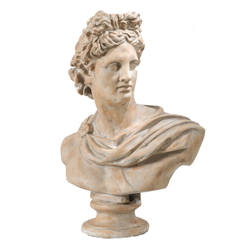 Статуэтка Antique Busts Apollo Belvedere Бежево-серый Статуэтка Antique Busts Apollo Belvedere Бежево-серый во Владивостоке | Loft Concept
