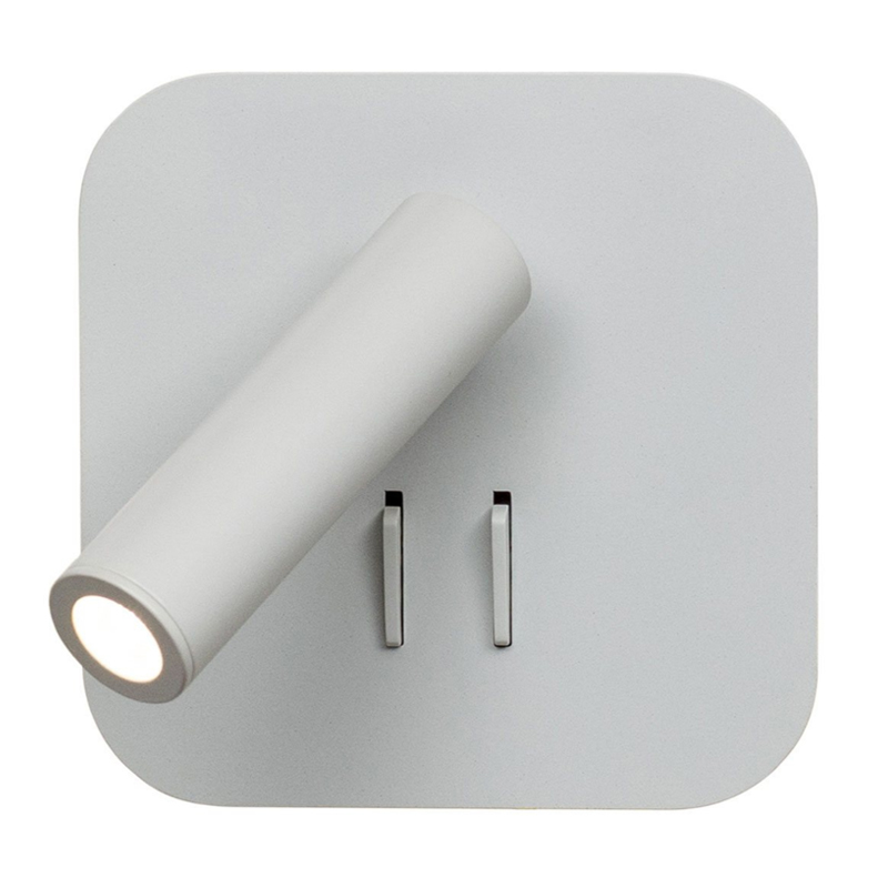 Настенный спот White Square Spot Wall Lamp Белый Настенный спот White Square Spot Wall Lamp Белый во Владивостоке | Loft Concept