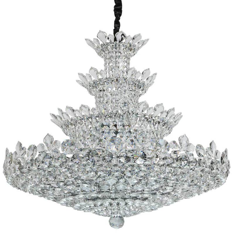 Люстра Griselda Crystal Chandelier 100 Хром Прозрачный Люстра Griselda Crystal Chandelier 100 Хром Прозрачный во Владивостоке | Loft Concept