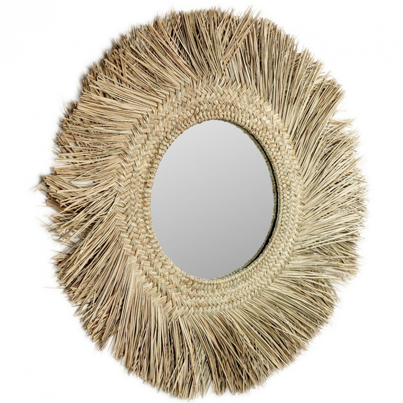Зеркало сплетенное вручную Handmade Mirror Light Safari Древесина Зеркало сплетенное вручную Handmade Mirror Light Safari Древесина во Владивостоке | Loft Concept