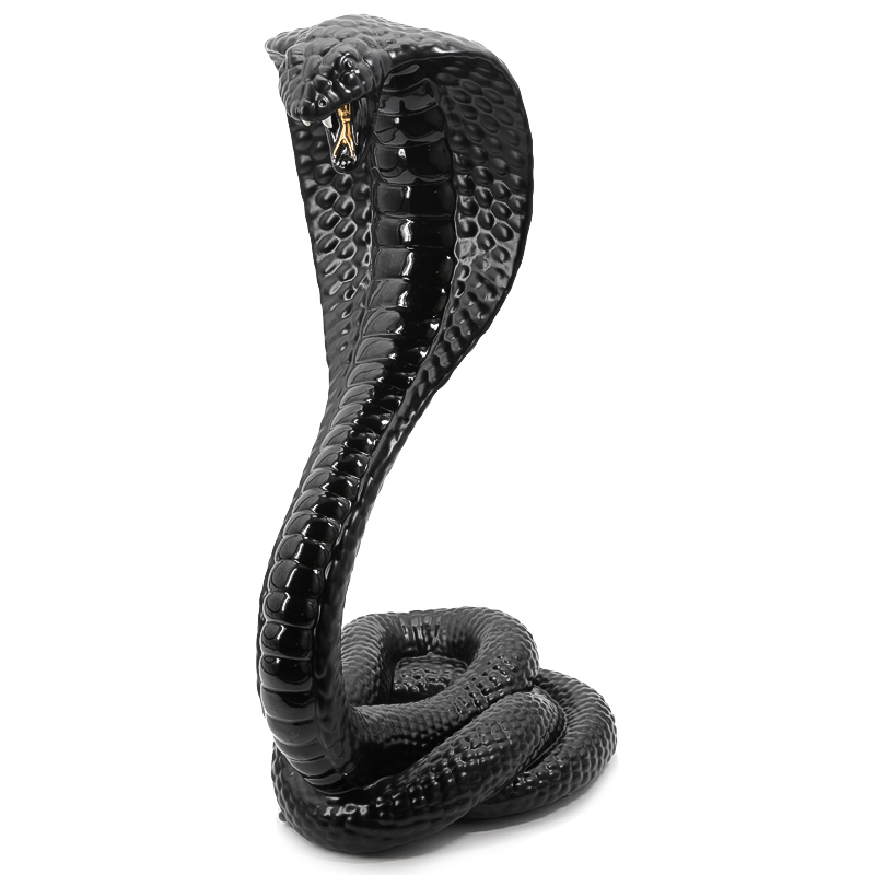 Статуэтка COBRA Черный Глянцевое золото Статуэтка COBRA Черный Глянцевое золото во Владивостоке | Loft Concept