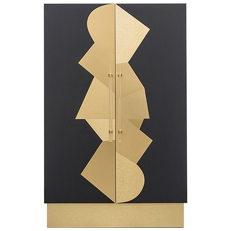 Шкаф COCO ARMOIRE Черный Латунь Прозрачный Шкаф COCO ARMOIRE Черный Латунь Прозрачный во Владивостоке | Loft Concept