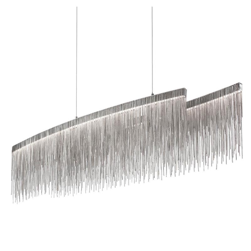 Люстра Atlantis Chain Chandelier Line Chrome Хром Люстра Atlantis Chain Chandelier Line Chrome Хром во Владивостоке | Loft Concept