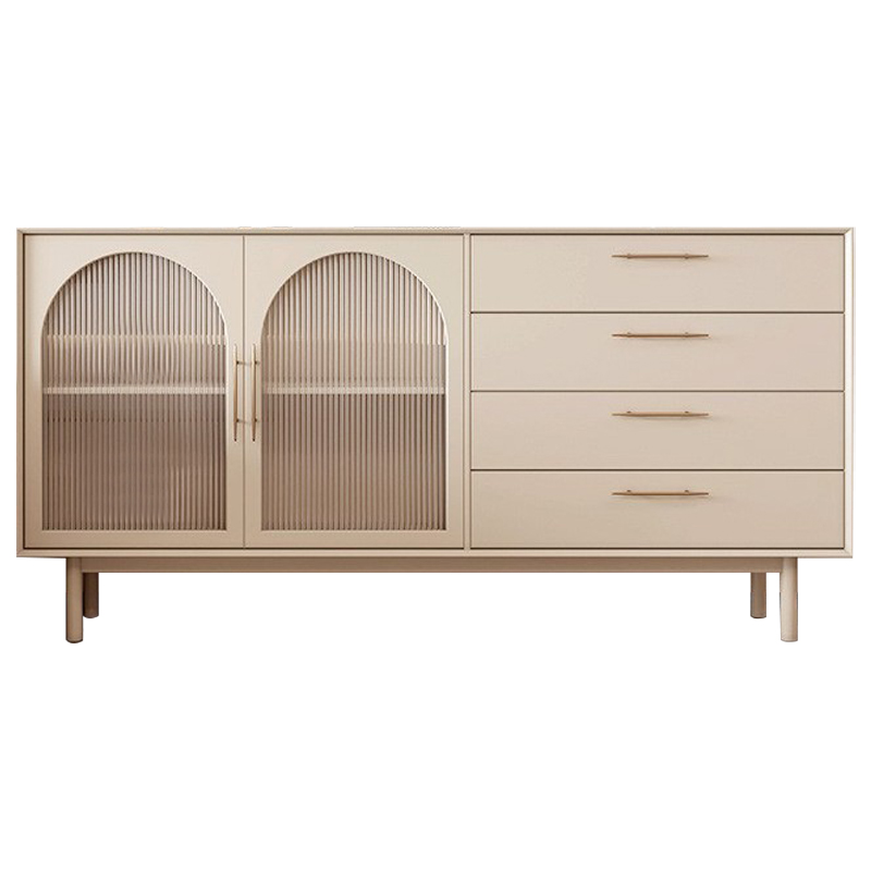 Комод Trystan Arch Chest of Drawers Бежевый Золотой Комод Trystan Arch Chest of Drawers Бежевый Золотой во Владивостоке | Loft Concept