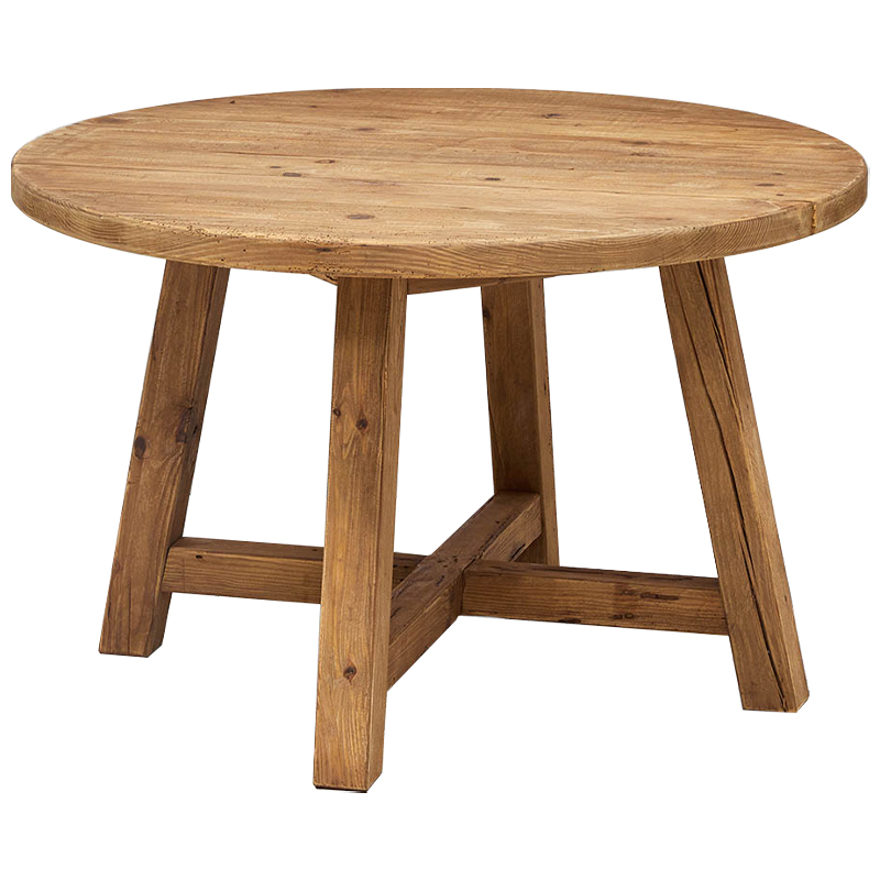 Круглый деревянный обеденный стол Ralf Wood Round Dinner Table Древесина Круглый деревянный обеденный стол Ralf Wood Round Dinner Table Древесина во Владивостоке | Loft Concept