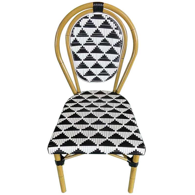 Стул ротанг Wicker Gisbert Rattan Chair Древесина Черно-белый Стул ротанг Wicker Gisbert Rattan Chair Древесина Черно-белый во Владивостоке | Loft Concept