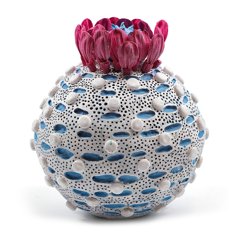 Статуэтка тропический фрукт Tropical Fruit Round Flower Blue Голубой Белый Розовый Статуэтка тропический фрукт Tropical Fruit Round Flower Blue Голубой Белый Розовый во Владивостоке | Loft Concept