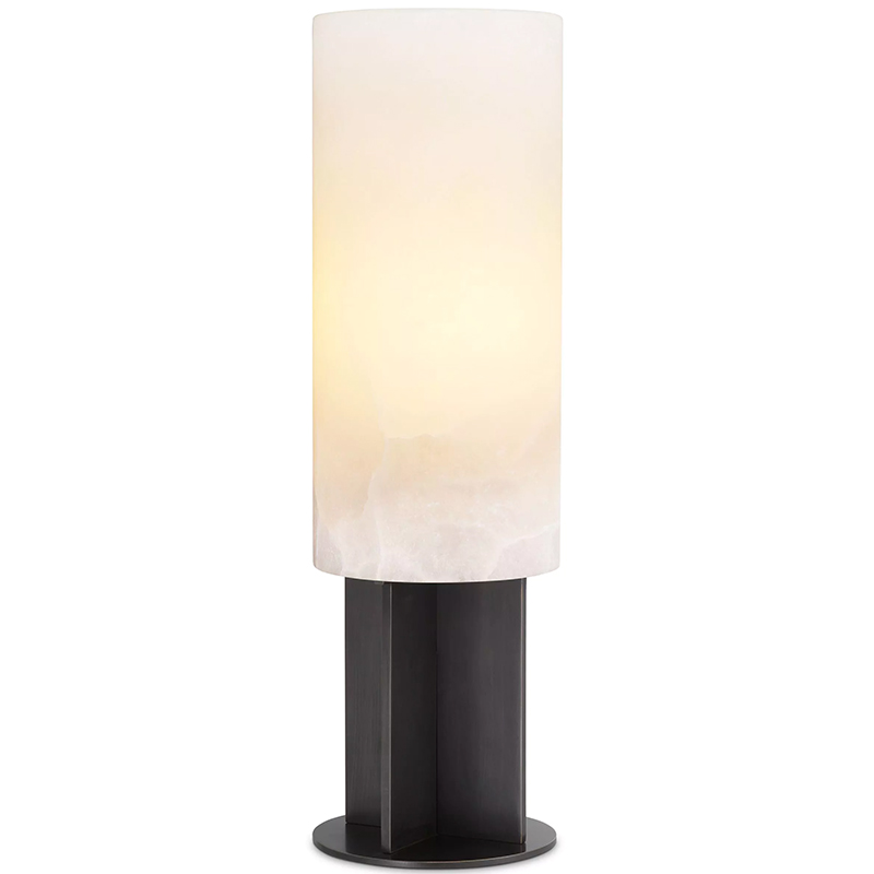 Настольная лампа Eichholtz Table Lamp Giorgina Bronze Белый Темная бронза Черный Настольная лампа Eichholtz Table Lamp Giorgina Bronze Белый Темная бронза Черный во Владивостоке | Loft Concept