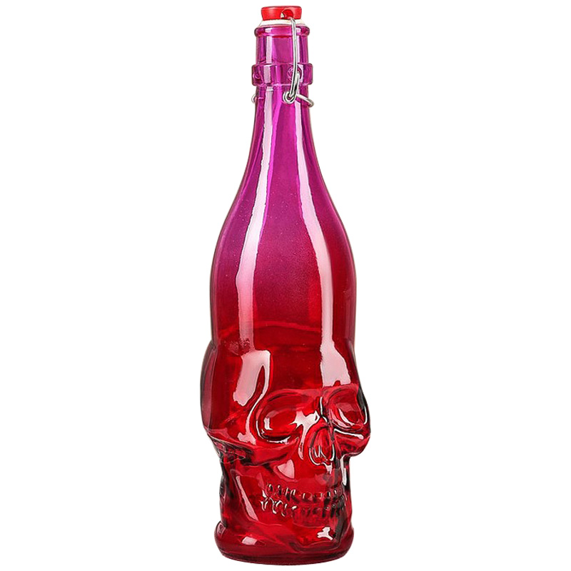 Бутылка с крышкой Scull Красный Розовый Бутылка с крышкой Scull Красный Розовый во Владивостоке | Loft Concept