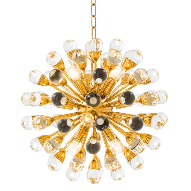 Люстра Chandelier Antares S Gold Золотой Прозрачный Люстра Chandelier Antares S Gold Золотой Прозрачный во Владивостоке | Loft Concept