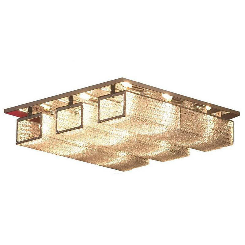 Потолочный светильник Munavir Ceiling Lamp Хром Прозрачный (Transparent) во Владивостоке | Loft Concept 
