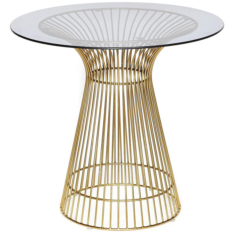 Обеденный стол Platner table gold Золотой Прозрачный Обеденный стол Platner table gold Золотой Прозрачный во Владивостоке | Loft Concept