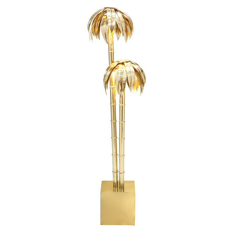 Торшер FLOOR LAMP PALMERY X2 Brass Латунь Торшер FLOOR LAMP PALMERY X2 Brass Латунь во Владивостоке | Loft Concept