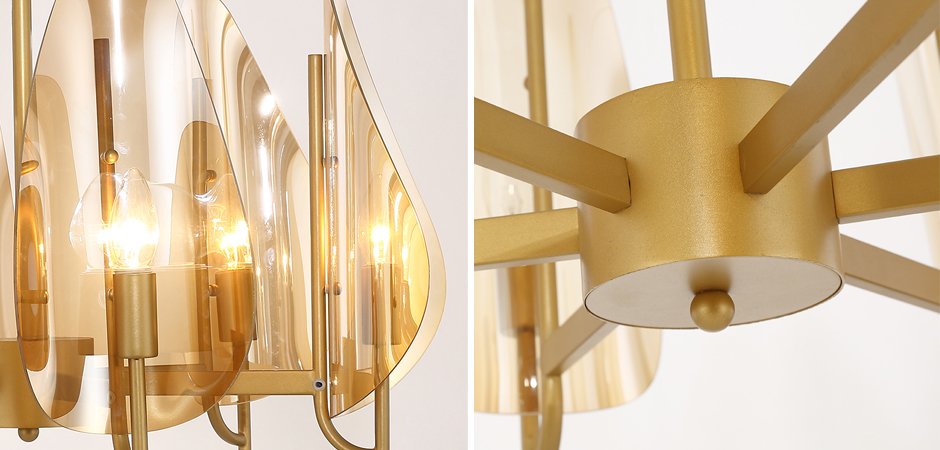 Люстра Chandelier Max Ingrand Fontana Arte Amber glass Люстра Chandelier Max Ingrand Fontana Arte Amber glass - Loft-Concept во Владивостоке