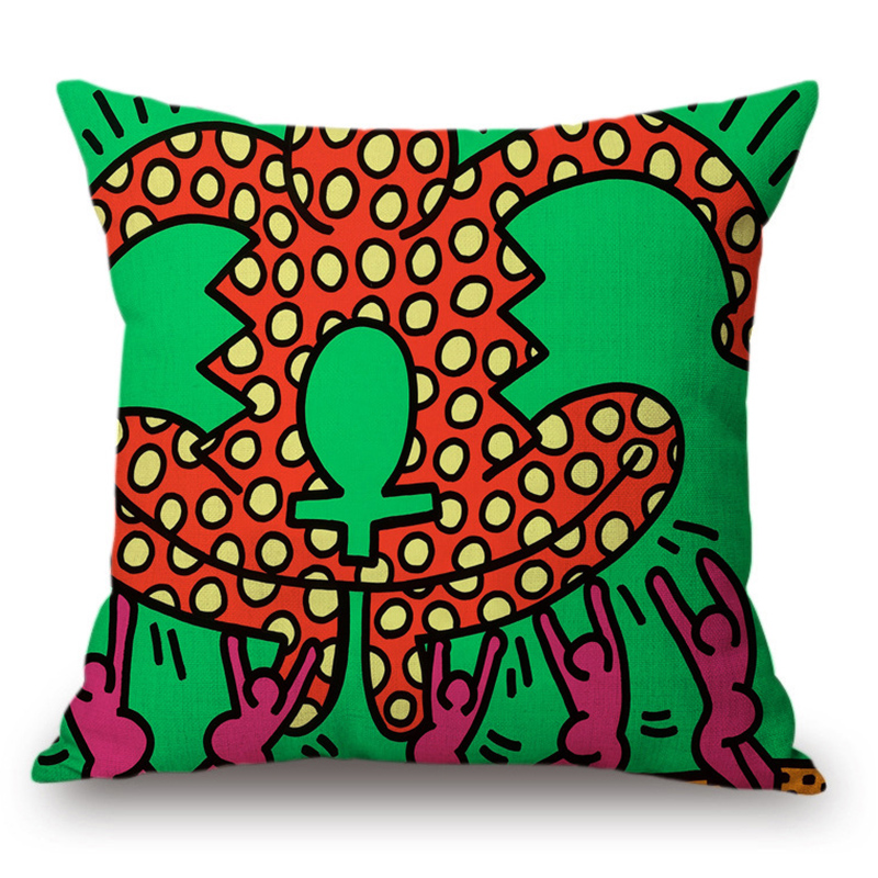 Подушка Keith Haring 17 Мульти Подушка Keith Haring 17 Мульти во Владивостоке | Loft Concept