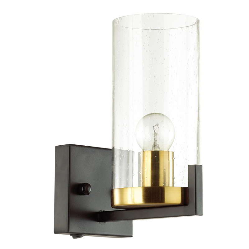Бра Goran Sconce Прозрачный Глянцевое золото Черный Бра Goran Sconce Прозрачный Глянцевое золото Черный во Владивостоке | Loft Concept