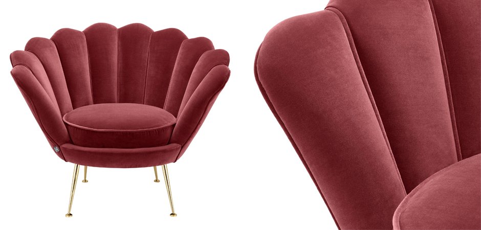 Кресло Eichholtz Chair Trapezium Wine Red Кресло Eichholtz Chair Trapezium Wine Red - Loft-Concept во Владивостоке