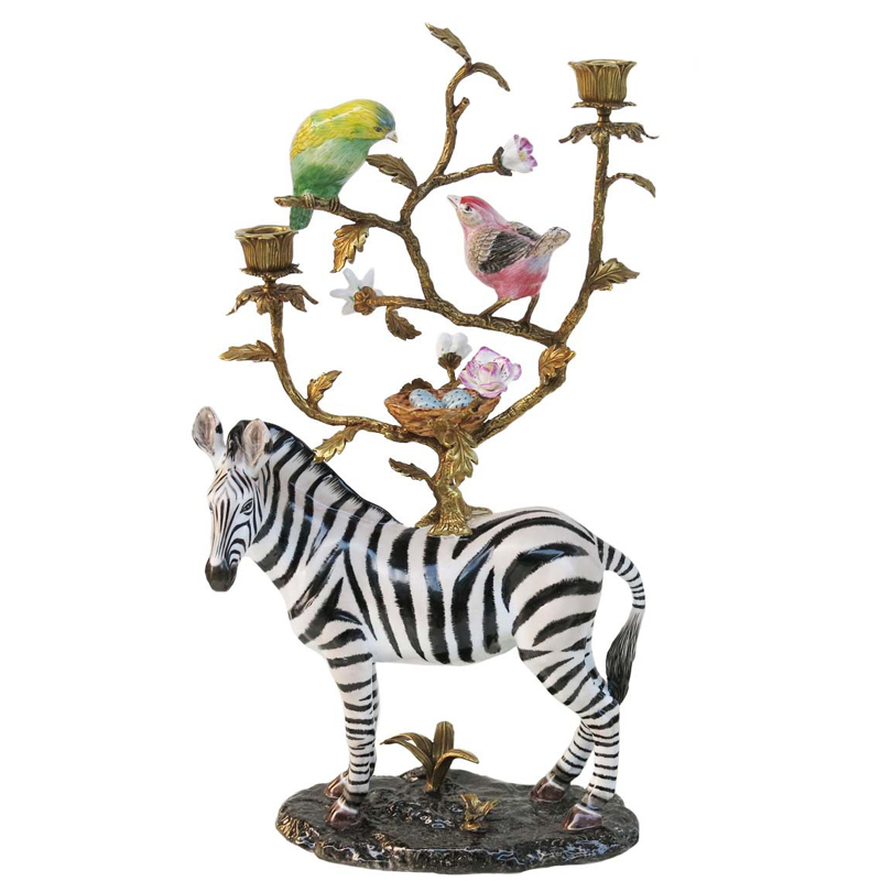 Подсвечник CANDLEHOLDER ATLANTA ZEBER Мульти Латунь Подсвечник CANDLEHOLDER ATLANTA ZEBER Мульти Латунь во Владивостоке | Loft Concept