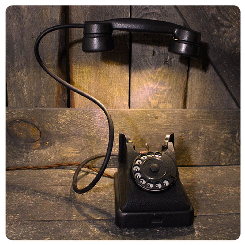 Настольная лампа Soviet Telephone I Черный Настольная лампа Soviet Telephone I Черный во Владивостоке | Loft Concept