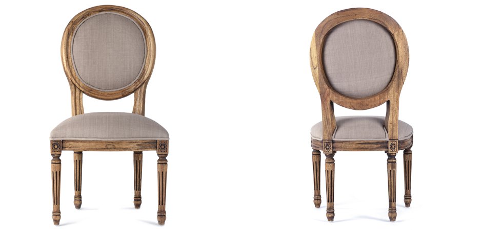 Стул REGENCY MEDALLION CHAIR Brown Linen Стул REGENCY MEDALLION CHAIR Brown Linen - Loft-Concept во Владивостоке