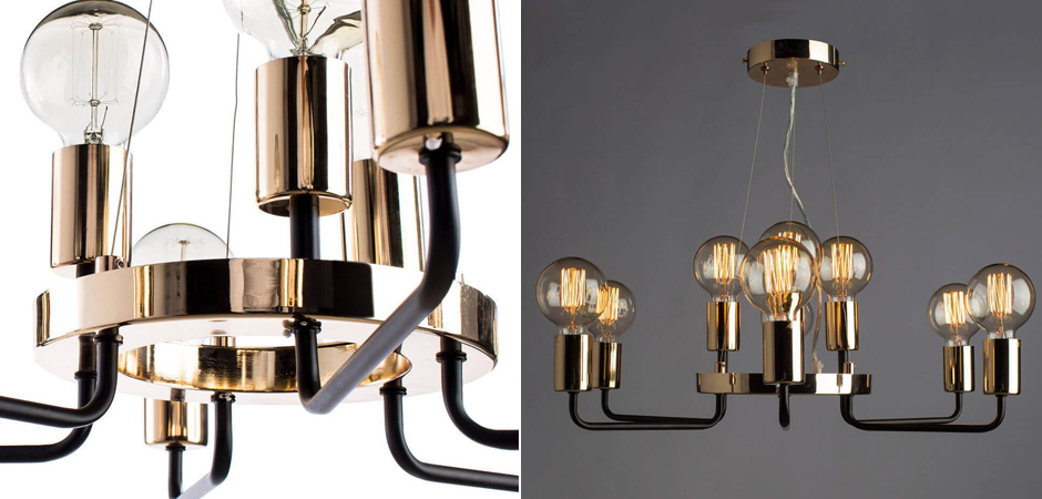 Люстра Loft Industrial Glossy Gold Люстра Loft Industrial Glossy Gold - Loft-Concept во Владивостоке