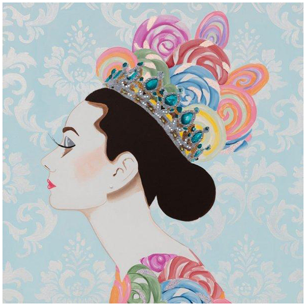 Картина Audrey with Lollipop Crown Мульти Картина Audrey with Lollipop Crown Мульти во Владивостоке | Loft Concept