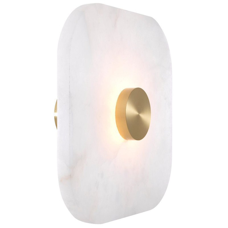 Бра Eichholtz Wall Lamp Aguaron L Латунь Белый Бра Eichholtz Wall Lamp Aguaron L Латунь Белый во Владивостоке | Loft Concept