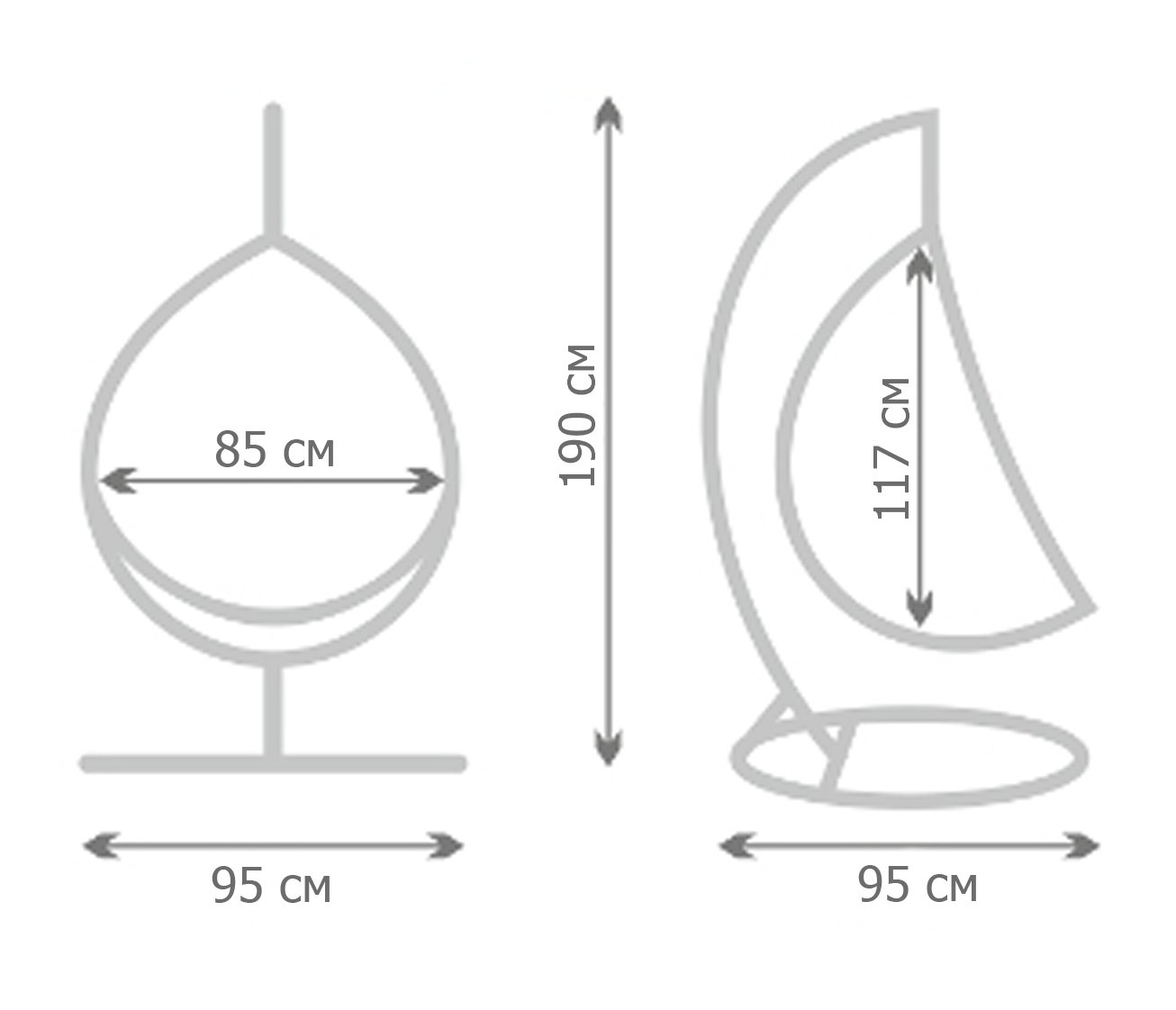 Кресло Swing chair outdoor Coffee Egg Кресло Swing chair outdoor Coffee Egg во Владивостоке