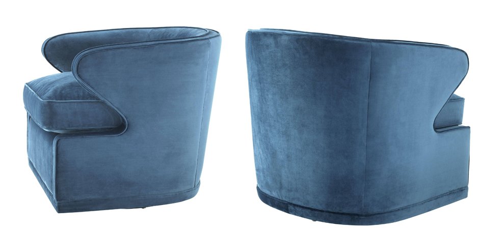 Кресло Eichholtz Chair Dorset Blue Кресло Eichholtz Chair Dorset Blue - Loft-Concept во Владивостоке