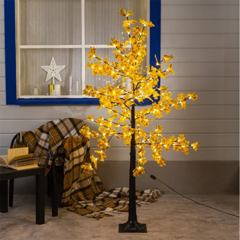Светодиодное дерево Maple Yellow Желтый Черный Светодиодное дерево Maple Yellow Желтый Черный во Владивостоке | Loft Concept