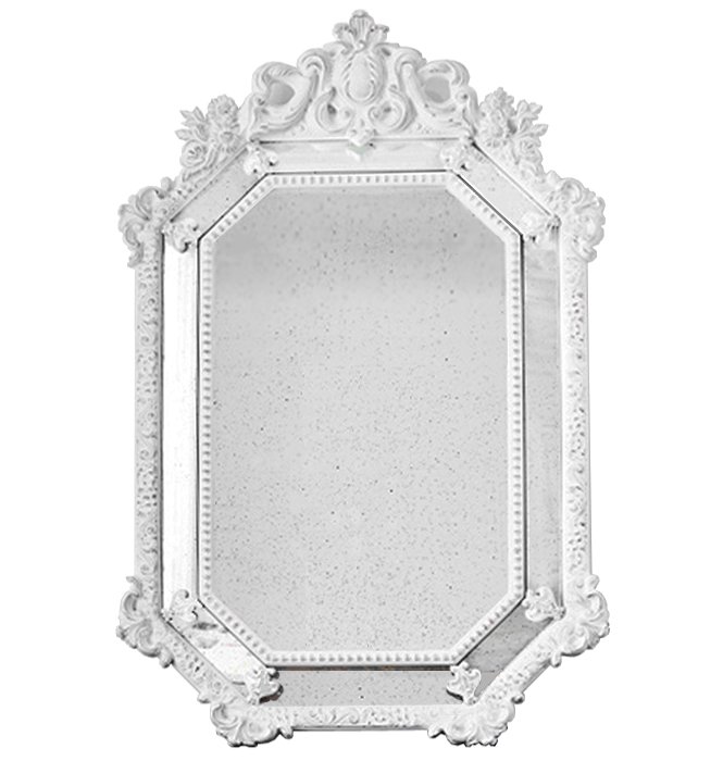 Зеркало Antique ornament White Белый Зеркало Antique ornament White Белый во Владивостоке | Loft Concept