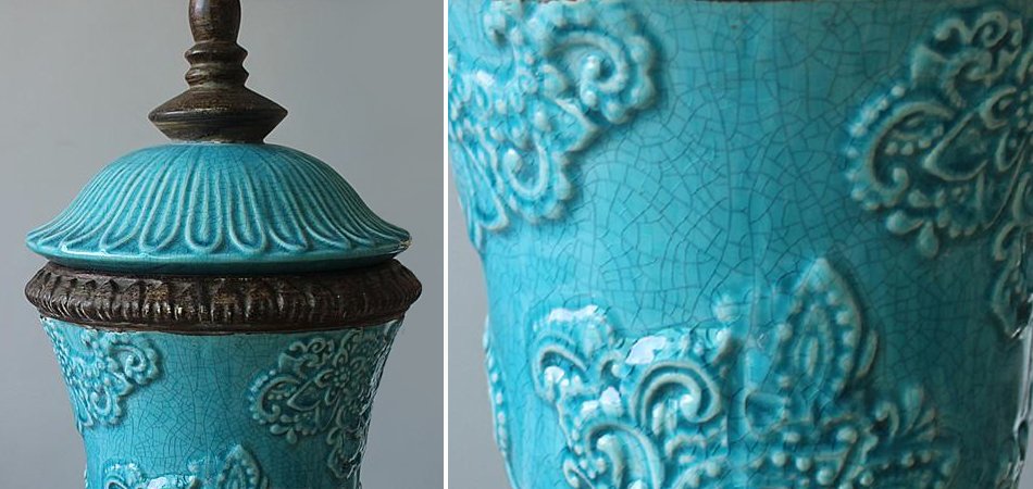 Кубок с крышкой керамика Turquoises Cup Кубок с крышкой керамика Turquoises Cup - Loft-Concept во Владивостоке