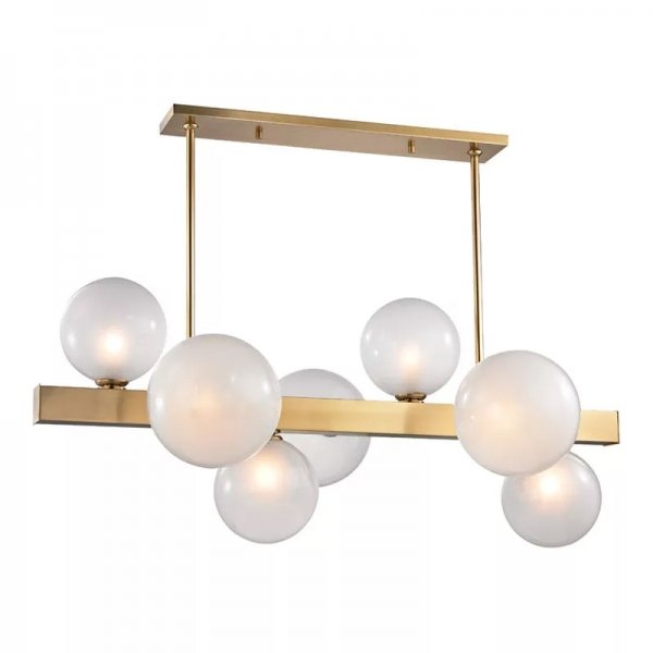 Люстра Hinsdale 8717-AGB Island Light Латунь Черный Люстра Hinsdale 8717-AGB Island Light Латунь Черный во Владивостоке | Loft Concept